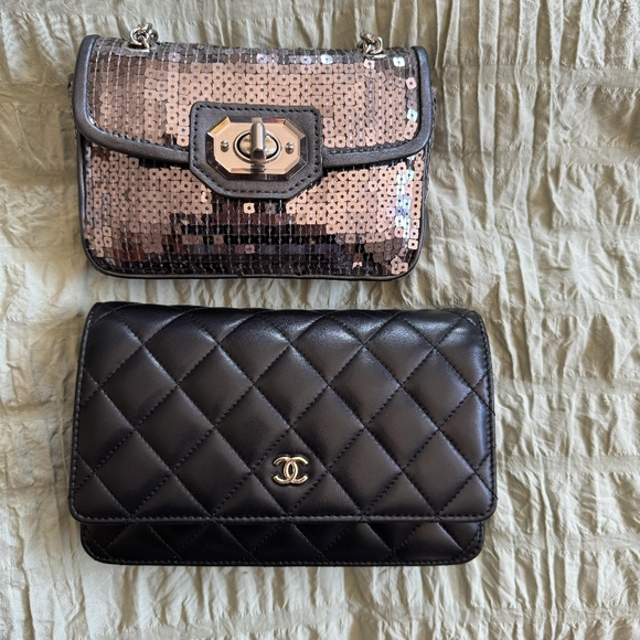 COACH SMALL SEQUIN TURNLOCK CROSSBODY - Picture 10 of 13